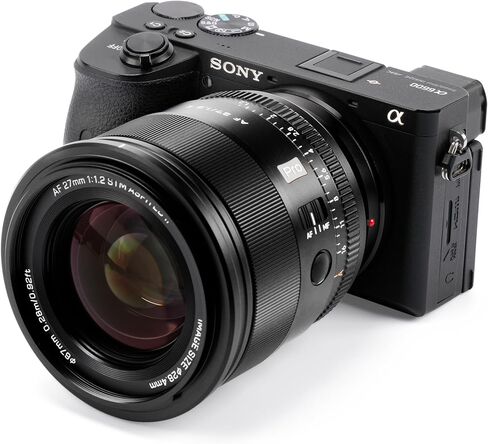 VILTROX 27mm f/1.2 E Mount Lens,Auto Focus APS-C Prime Lens for Sony E-Mount Mirrorless Camera a7R a7IV a7RIII a7RIV a7RV A1 FX3 ZVE1 A7CII a6000 a6400 a6600 a6700 ZV-E10 FX30 in Saudi Arabia