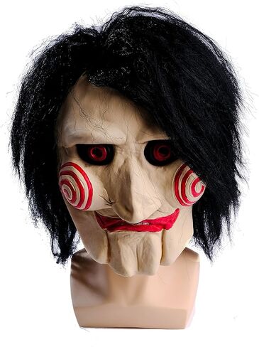 Wellin International Saw Billy The Puppet Mask , Scary Halloween Clown Latex Party Masquerade Props in Kuwait
