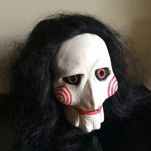 Wellin International Saw Billy The Puppet Mask , Scary Halloween Clown Latex Party Masquerade Props in Kuwait