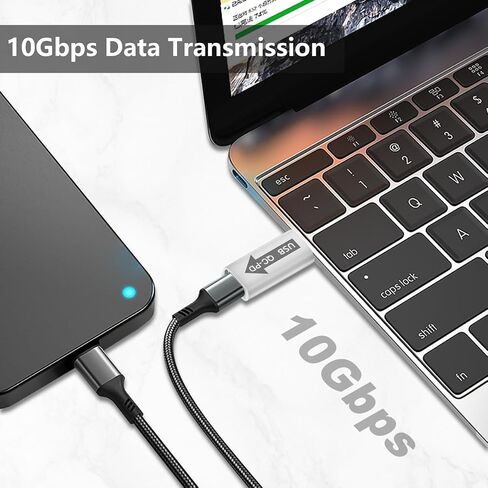 محول Poyiccot USB A إلى USB C، محول USB3.1 QC إلى USB C PD، محول USB ذكر إلى USB C أنثى، موصل شحن وظيفة QC بسرعة 10 جيجابت في الثانية إلى PD للقرص الصلب/بطاقة الصوت/قرص U، لونين in Saudi Arabia