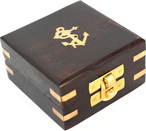 Brass Nautical - Thoreau's Go Confidently Brass Compass, Gift for Graduation, Confirmation Day, Baptism, New Year Gift, Birthday, Anniversary, Communion, Camping Gift in Saudi Arabia