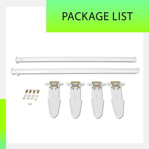 KUAFU Adjustable Van Roof Ladder Rack Carrier with 2 Cross Bars Compatible with Chevy Dodge Ford GMC Express 47''-77'' 500lbs in Saudi Arabia