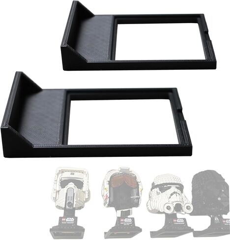 4pcs Wall Mount for Lego Star Wars Helmet Display Shelf for Lego Star Wars Helmet Compatible with All Standard Lego Helmets Black in Kuwait