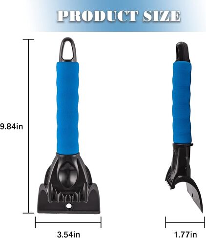 كاشطات الثلج والجليد من LivTee للزجاج الأمامي للسيارة، أداة إزالة الصقيع مع مقبض إسفنجي، خالية من الخدوش، أداة إزالة الشتاء للسيارة لنافذة السيارة والسيارات الدفع الرباعي والزجاج الأمامي in Kuwait