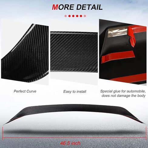 cciyu Glossy Black Carbon Fiber Rear Spoiler Wing Accessories for 2012-2019 for LEXUS IS200 IS250 IS350 IS300 Stylish Trunk Spoiler Wing in Saudi Arabia