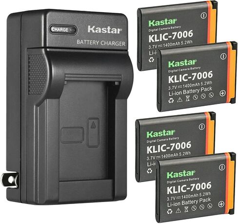Kastar K7006 AC Wall Battery Charger Replacement for Kodak Easyshare Touch M577, Easyshare MD30, Kodak PixPro FZ51, FZ52, FZ53, SL5 Smart Lens Digital Cameras in Kuwait
