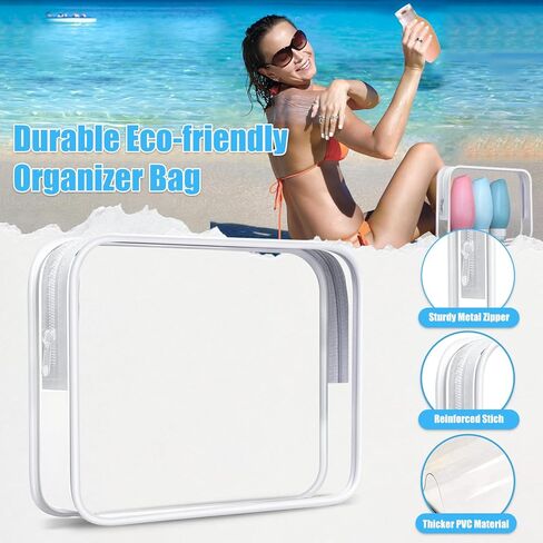 زجاجات سفر لمستحضرات التجميل، 3 أونصة (4 عبوات) حاويات بحجم السفر خالية من مادة BPA، مقاومة للتسرب وقابلة للعصر، حاويات بحجم السفر من السيليكون لشامبو مستحضرات التجميل واللوشن، أساسيات السفر للنساء in Kuwait