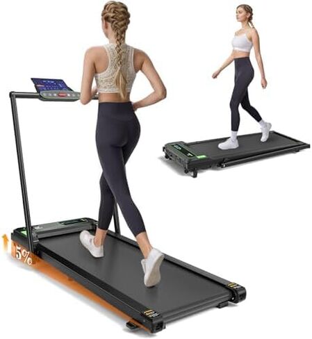 Treadmill with Incline Walking Pad Treadmill with Incline Manual Incline Under Desk Treadmill for Home/Office, 2.5HP Inclined Treadmills with Remote Control and LED Display in Saudi Arabia