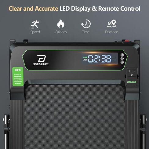Treadmill with Incline Walking Pad Treadmill with Incline Manual Incline Under Desk Treadmill for Home/Office, 2.5HP Inclined Treadmills with Remote Control and LED Display in Saudi Arabia