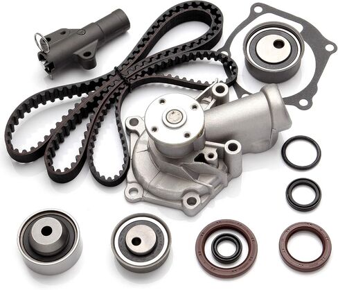 CCIYU Timing Belt Water Pump with Gasket Tensioner Bearing Fits 2004-2009 Mitsubishi Eclipse Galant Lancer Outlander 2.4L SOHC 4G69 in Saudi Arabia