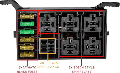 مجموعة أدوات تبديل التتابع وصندوق الصمامات، وأحزمة الأسلاك المستقلة LS1 6.0 5.3 4.8 LSx، ومآخذ التتابع وحاملات الصمامات مع أطراف الأسلاك، ومعدات الإضاءة المقاومة للماء، المصممة لخليج المحرك الداخلي، Vanshly in Kuwait