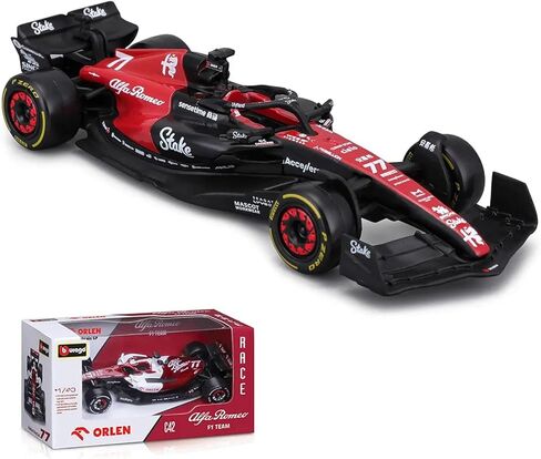 1/43 Alfa Romeo F1 Team Stake 2023 C43 24# Zhou Guanyu Alloy Car Die Cast Model Collection Gift (C43 24#) in Saudi Arabia