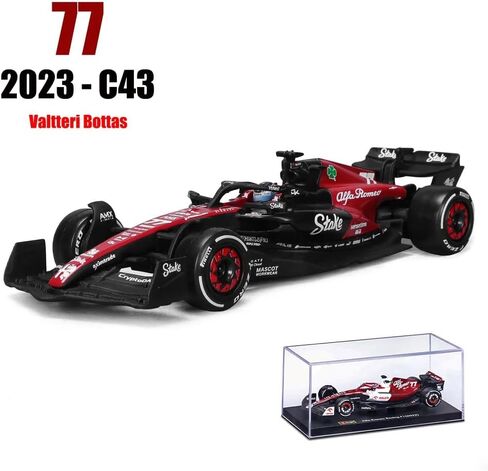 1/43 Alfa Romeo F1 Team Stake 2023 C43 24# Zhou Guanyu Alloy Car Die Cast Model Collection Gift (C43 24#) in Saudi Arabia