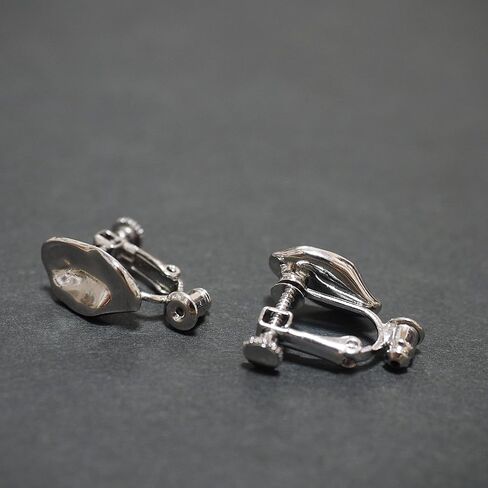 محولات أقراط بمشبك للنساء من الفضة ذات مشبك على شكل عضوي على محولات أقراط مثقوبة لمشبك ميابي جريس in Kuwait