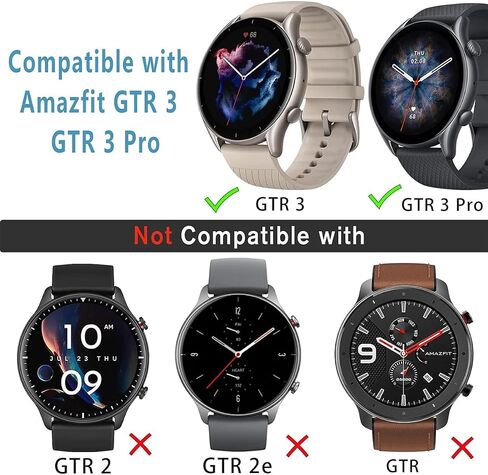 حافظة حماية للشاشة للساعة الذكية Amazfit GTR 3/GTR 3 Pro، عبوتان من غطاء الوجه الواقي الكامل من مادة TPU الناعمة لساعة GTR 3 Pro/GTR 3، شفاف in Kuwait