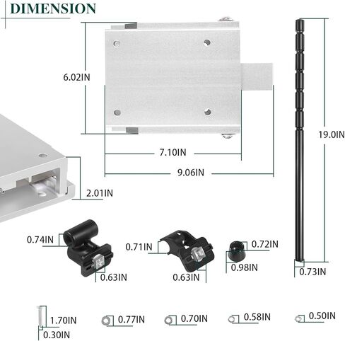 1810222 دعامة إمالة تالون متوافقة مع جميع المراحل الثلاث، مرساة المياه الضحلة بطول 8/10/12/15 قدم in Kuwait