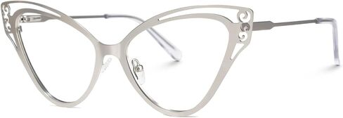 نظارات VOOGLAM Fashion Cateye Blue Light للنساء مضادة للأشعة فوق البنفسجية وإجهاد العين الجافة ونظارات الكمبيوتر والهاتف والتليفزيون in Saudi Arabia