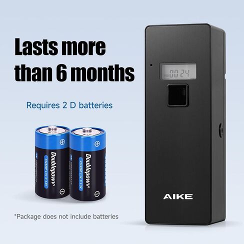 AIKE Automatic Air Freshener Spray Dispenser For Glade Wall-mount and Countertop D Battery Powered Black AK1801 in Saudi Arabia