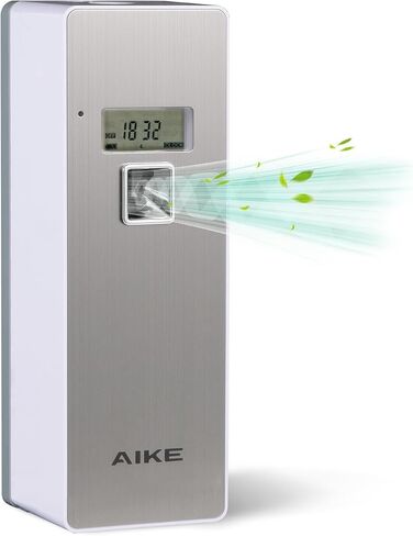 AIKE Automatic Air Freshener Spray Dispenser For Glade Wall-mount and Countertop D Battery Powered Black AK1801 in Saudi Arabia