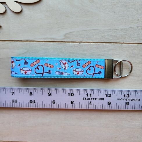 سلسلة مفاتيح طبية، جولي إن جي ستوديو مصنوعة يدويًا، حبل سيارة لأخصائي صحة الأسنان، سوار معصم لسلسلة مفاتيح المحفظة in Saudi Arabia