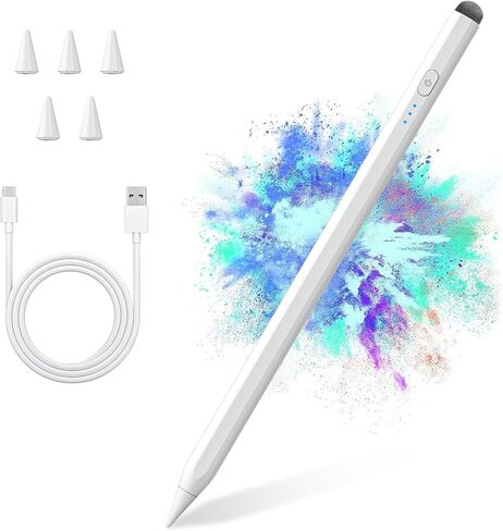 قلم ستايلس قلم أبل لجهاز iPad 10/9th Gen، قلم iPad ثنائي الطرف متوافق مع 2018-2023 iPad Pro 12.9/11 بوصة، iPad Mini 6th/5th Gen، iPad Air 3/4/5، iPad 6/7/8th Gen للكتابة/الرسم in Kuwait