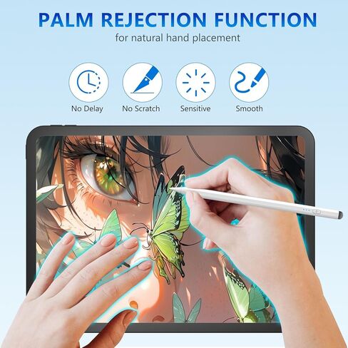 قلم ستايلس قلم أبل لجهاز iPad 10/9th Gen، قلم iPad ثنائي الطرف متوافق مع 2018-2023 iPad Pro 12.9/11 بوصة، iPad Mini 6th/5th Gen، iPad Air 3/4/5، iPad 6/7/8th Gen للكتابة/الرسم in Kuwait