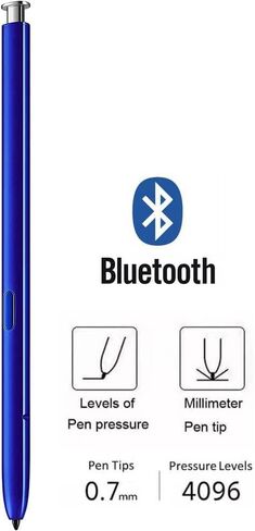 قلم بديل Note 10 S (مع بلوتوث) لهاتف Samsung Galaxy Note 10، Note 10 Plus، Note 10+ 5G مع 5 * أطراف/أطراف (متوهجة) in Kuwait
