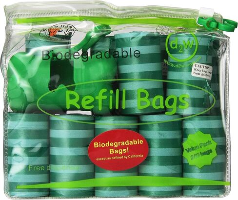 Best Pet Supplies, Inc. Scented Pet Waste/Poop Bag Refills - Green Stripes (240 Bags) in Saudi Arabia