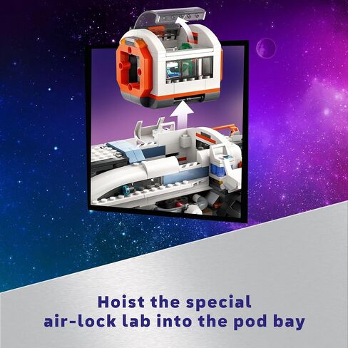 LEGO City Command Rover and Crane Loader Outer Space Toy Building Set, 4 Astronaut Toy Minifigures, Space Robot, 2 Alien Action Figures, Gift for 7 Year Old Boys, Girls, and Kids, 60432 in Saudi Arabia