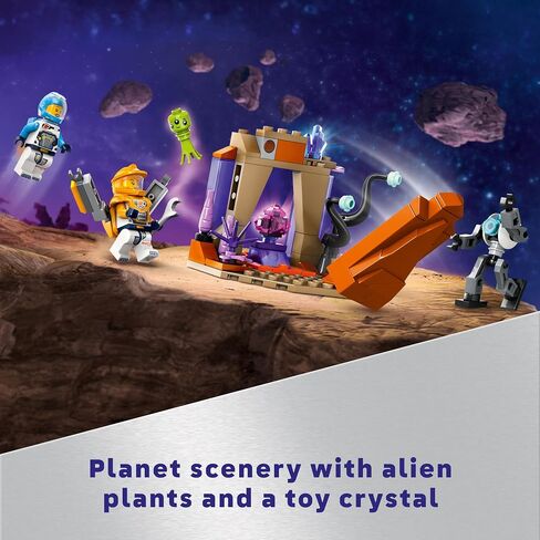 LEGO City Command Rover and Crane Loader Outer Space Toy Building Set, 4 Astronaut Toy Minifigures, Space Robot, 2 Alien Action Figures, Gift for 7 Year Old Boys, Girls, and Kids, 60432 in Saudi Arabia