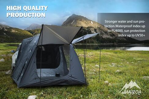 SUV Tent - Accommodates 4-5 Adults-Waterproof PU4000 - Sun Protection Index up to UV50+ Universal fit for CUV, SUV and Minivan Tents in Saudi Arabia
