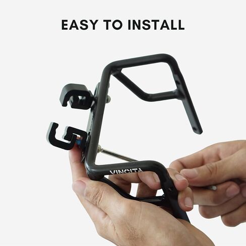 مثبت حقيبة السرج من Vincita The Overnighter Bikepacking - دعامة مضادة للتأرجح مع فتحتين لتثبيت قفص الزجاجات - سهل التركيب على سكة السرج in Kuwait