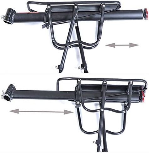حامل الدراجة الخلفي ThreeH مع لوح حاجز سريع التحرير وقابل للتعديل بسعة 110 رطل/50 كجم يناسب معظم الدراجات الجبلية مقاس 26-29 بوصة in Kuwait