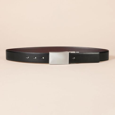 Amazon Essentials Men's Leather Reversible Plaque Dress Belt in Saudi Arabia