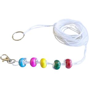 Brock Beaded String 10 foot - Eye Training Exercise with 5 Sliding Beads - Eye Convergence Insufficiency Tool - Vision Convergence Training - Hand Eye Coordination Athletic sport training
