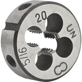 5/16"-20 UN Round Die, Right Hand Machine Thread Die 5/16 x 20 UN