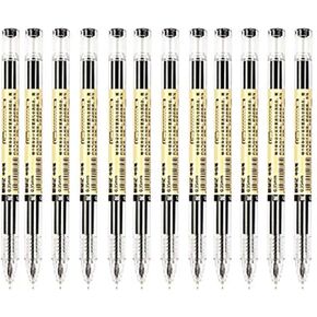 BEMLP Gel Ink Pen Extra Fine Point Pens Ballpoint Pen 0.35mm Blue Premium Liquid Ink Rollerball Pens Quick-Drying For Japanese Office School Stationery Supply 12 Pieces