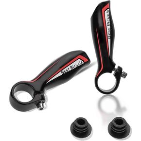 Bike Handlebar Ends, 1 Pair Aluminum Alloy Mountain Bike Handlebar Bar Ends Hand Grip 22.2mm