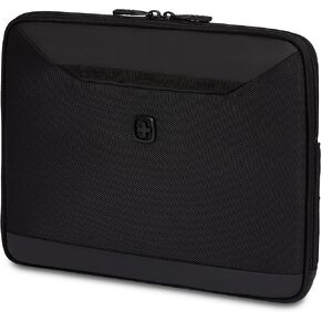 SwissGear Padded Zippered Laptop Sleeve, Micro-Twill Laptop Case with Fleece Lining & Front Webbing