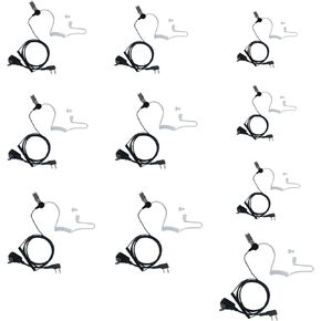 Sarcia 10 Pack Walkie Talkie Earpiece Headset for Kenwood Baofeng UV-5R BF-888S H-777 RT21 RT22 Two Way Radio with PTT MIC Covert Acoustic Tube in Kuwait
