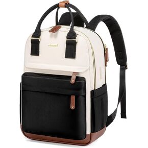 LOVEVOOK Travel Laptop Backpack Women, 15.6 Inch Anti-theft Laptop Bag with USB Port, Fashion Waterproof Computer Backpacks Teacher Nurse Backpack Purse for College Work