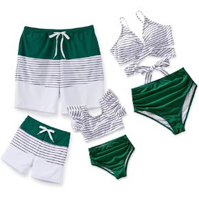 IFFEI Mommy and Me Family Matching Swimsuits Womens Bathing Suit Two Piece Bikini Sets