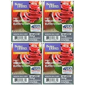 Better Homes and Gardens Sweet Watermelon Buttercream Scented Wax Cubes - 4-Pack