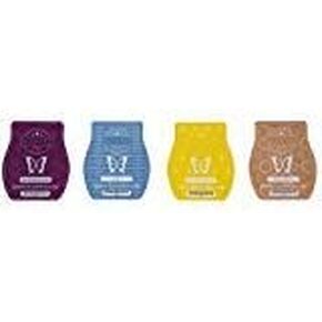 Scentsy Bar 4-Pack (Black Raspberry Vanilla, Baked Apple Pie, Luna, Coconut Lemongrass)