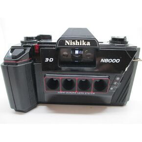 Nishika N8000 35mm 3-D Camera Quadra Lens Quadrascopic Stereo 3D Lenticular System by NISHIKA 3D (Renewed)