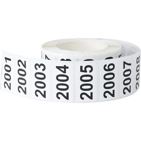 Consecutively Numbered Labels, 1.5 x 0.79 Inch Self-Adhesive Inventory Numbered Sticker (0001-1000)