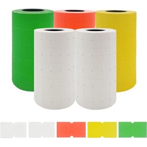 JayCo 1 Line Green Blank Labels - 10,000 Blank Price and Date Gun Labels, Fits MX-5500 and Perco 1 Line Price and Date Guns