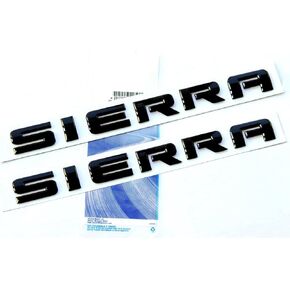 2X OEM كروم سييرا لوحات تحمل أسماء شعارات شارات لامعة لسييرا 2500Hd 3500Hd
