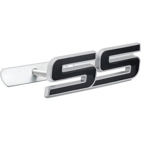 1Pc Grille SS Emblem 3D Metal Front Nameplate Badge Replacement for Camaro (Black)