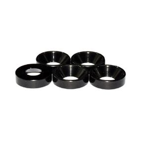 20pcs M8 Countersunk Washers Alloy Aluminum Screw Gaskets (Black)